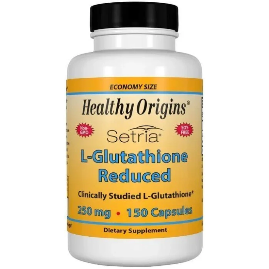 Глутатион Healthy Origins L-Glutathione Setria 250 мг, пониженный, 150 капcул: цены и характеристики