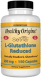Глутатион Healthy Origins L-Glutathione Setria 250 мг, пониженный, 150 капcул