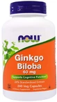 Гінкго білоба Now Foods Ginkgo Biloba 60 мг, 240 вегетаріанських капсул