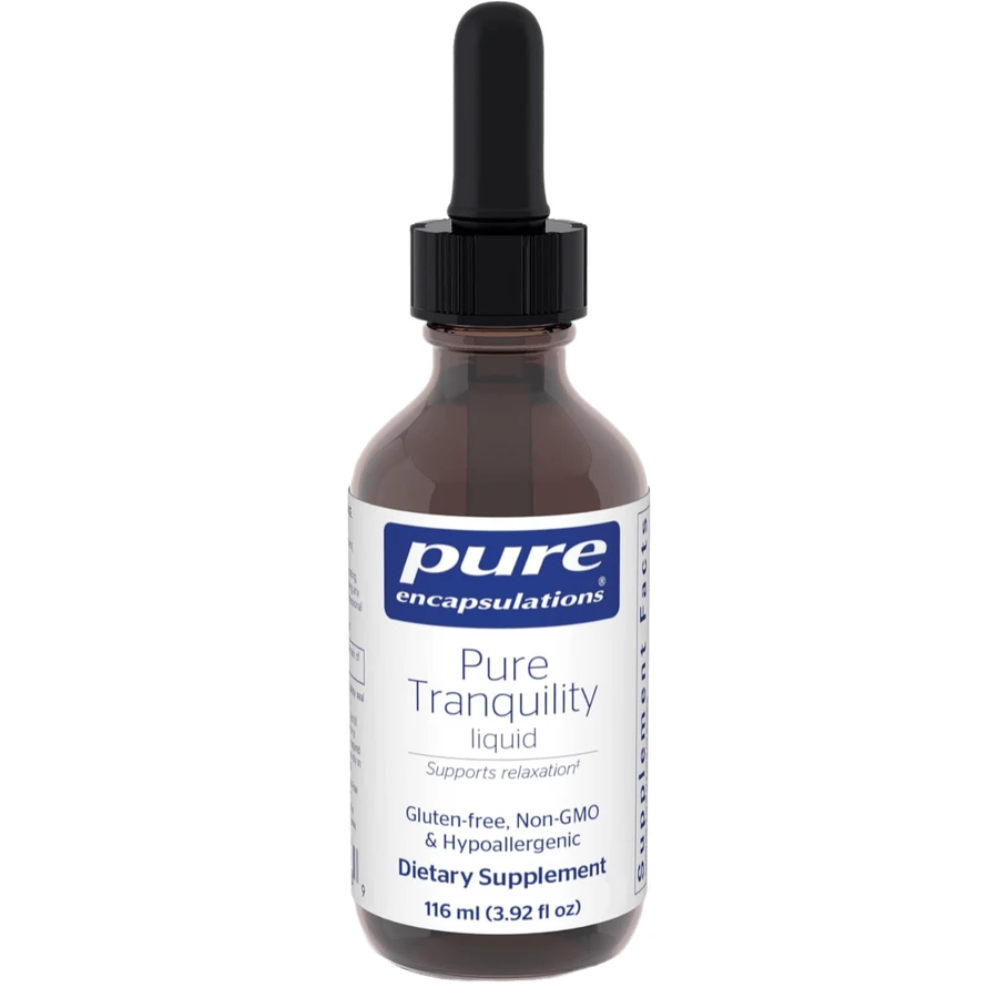 Глицин, ГАМК и теанин Pure Encapsulations Pure Tranquility liquid, от стресса, 116 мл: цены и характеристики