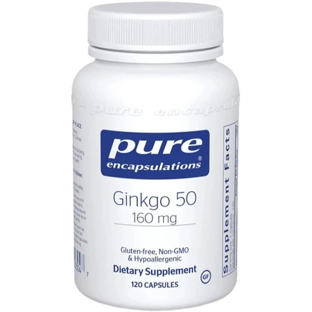 Гинкго Билоба Pure Encapsulations Ginkgo Biloba 160 мг, 120 капсул: цены и характеристики
