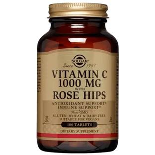 Вітамін С з шипшиною Solgar Vitamin C 1000 мг, 100 таблеток