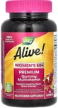 Мультивітаміни для жінок Nature's Way Alive! Women's 50+, вишня та виноград, 75 жувальних цукерок