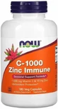 Вітамін С та цинк для імунітету Now Foods C-1000 Zinc Immune 1000 мг/15 мг, 180 вегетаріанських капсул