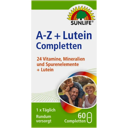 Витамины Sunlife A-Z+ Lutein Completten каплеты №60: цены и характеристики