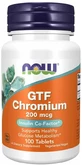 Хром Now Foods GTF Chromium 200 мкг, 100 таблеток
