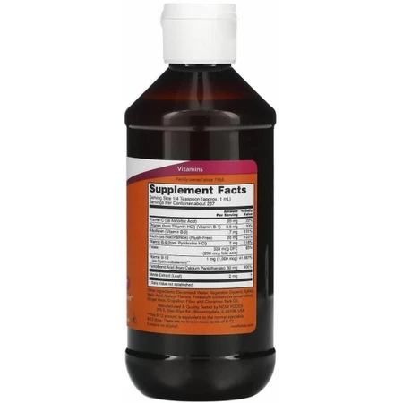Витамин В12 Now Foods Liquid B-12 B-комплекс, жидкий, 237 мл: цены и характеристики