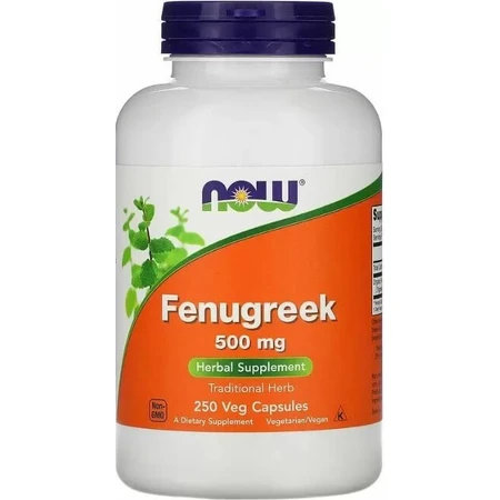 Пажитник Now Foods Fenugreek 500 мг, 250 капсул: цены и характеристики