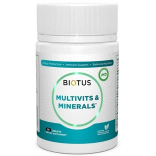 Мультивітаміни та мінерали Biotus Multivits & Minerals, 30 таблеток