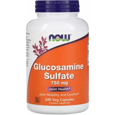 Глюкозамин сульфат Now Foods Glucosamine Sulfate 750 мг, 240 растительных капсул: цены и характеристики