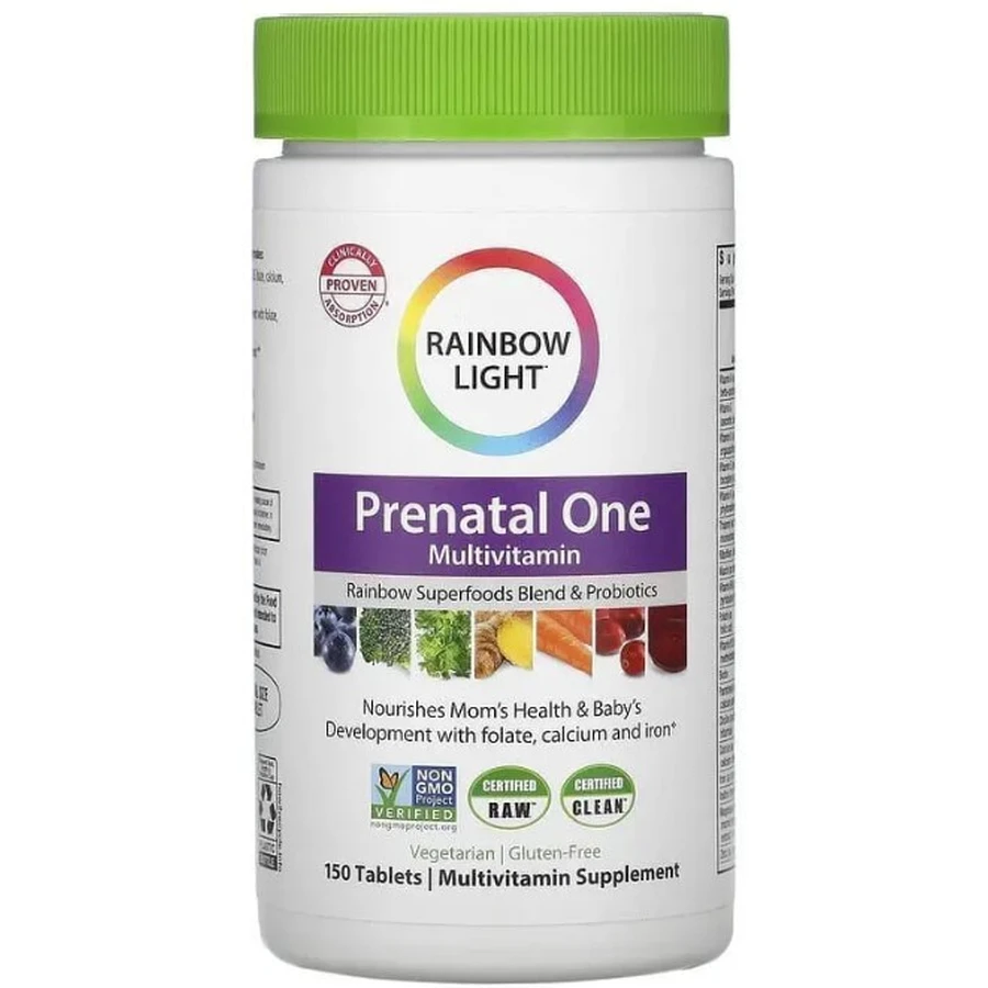 Вітаміни для вагітних Rainbow Light Prenatal One,150 таблеток: ціни та характеристики