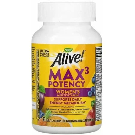 Витамины для женщин Nature's Way Alive! Women's Max Potency, 90 таблеток: цены и характеристики