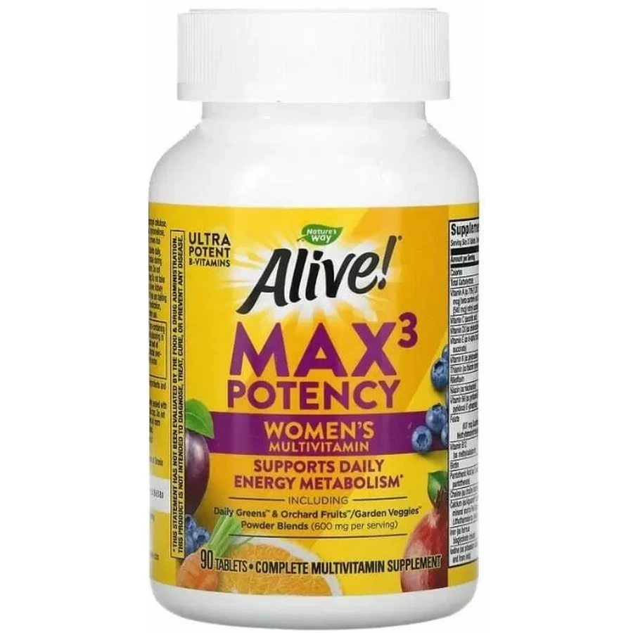 Витамины для женщин Nature's Way Alive! Women's Max Potency, 90 таблеток: цены и характеристики