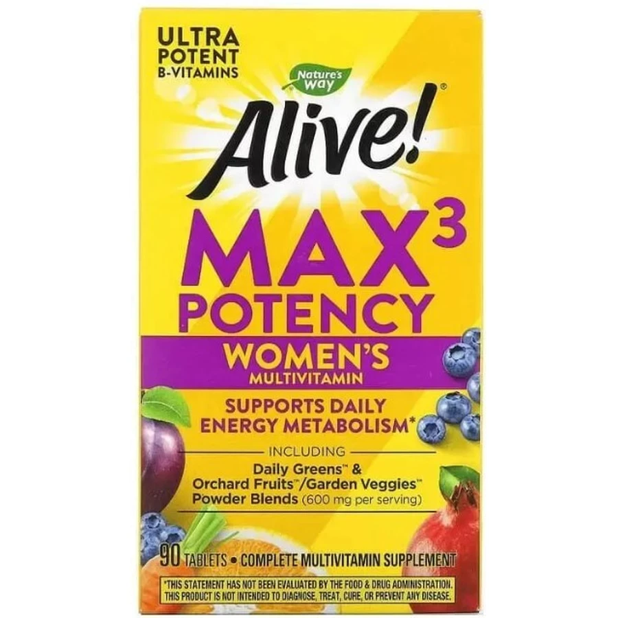Витамины для женщин Nature's Way Alive! Women's Max Potency, 90 таблеток: цены и характеристики