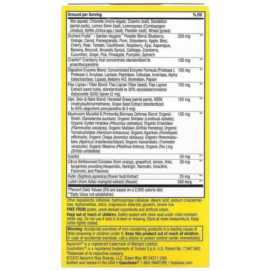 Витамины для женщин Nature's Way Alive! Women's Max Potency, 90 таблеток: цены и характеристики