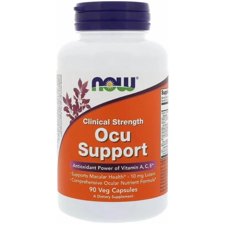 Витамины для глаз Now Foods Ocu Support, 90 вегетарианских капсул: цены и характеристики