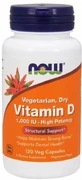 Вітамін Д2 Now Foods Vitamin D 1000 МЕ (25 мкг), сухий,120 вегетаріанських капсул
