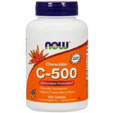 Вітамін С-500 Now Foods Chewable Vitamin C, вишневий та ягідний смак, 100 жувальних таблеток