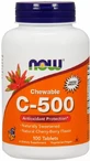 Витамин С-500 Now FoodsChewable Vitamin C, вишневый и ягодный вкус, 100 жевательных таблеток