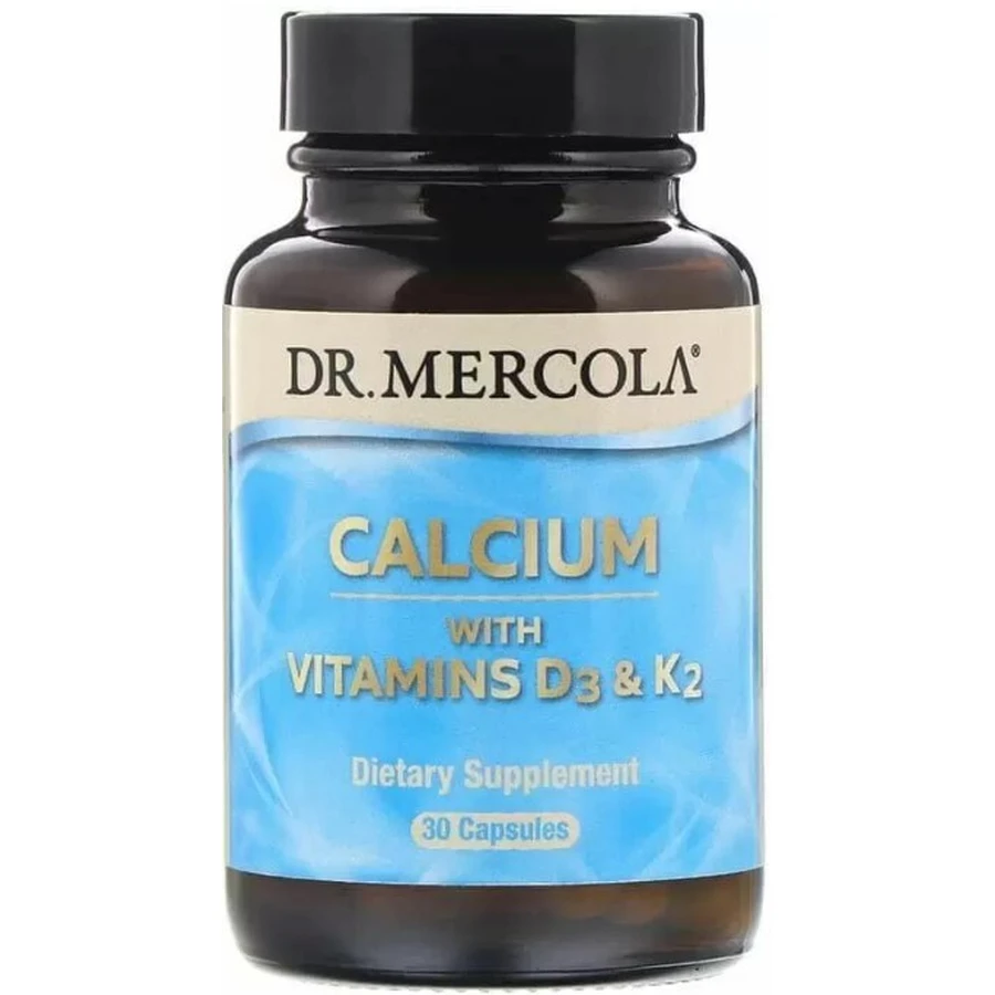 Кальцій з вітамінами Д3 і К2 Dr. Mercola Calcium with Vitamins D3 & K2, 30 капсул: ціни та характеристики