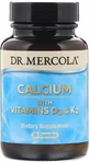 Кальций с витаминами Д3 и К2 Dr. Mercola Calcium with Vitamins D3 &amp; K2, 30 капсул