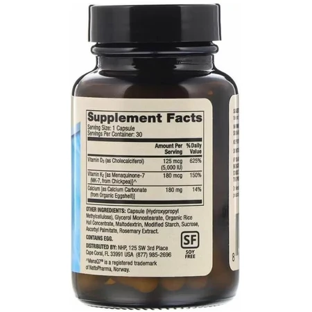 Кальцій з вітамінами Д3 і К2 Dr. Mercola Calcium with Vitamins D3 & K2, 30 капсул: ціни та характеристики