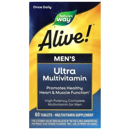 Мультивитамины для мужчин Nature's Way Alive! Men's Multi-Vitamin, 60 таблеток: цены и характеристики