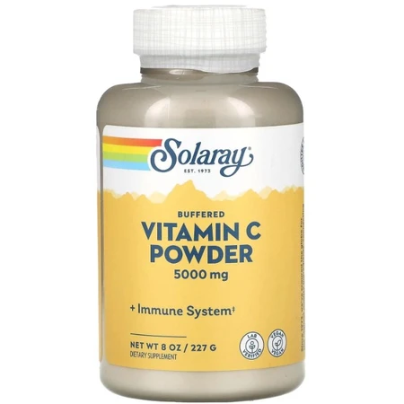 Витамин С Solaray Buffered Vitamin C 5000 мг, буферизованный, порошок, 227 г: цены и характеристики