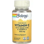 Витамин С Solaray Vitamin C 500 мг, двухфазное высвобождение, 100 капсул: цены и характеристики