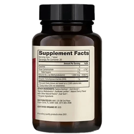 Витамин В12 Dr. Mercola Vitamin B12 1000 мкг, органик, 30 жевательных таблеток: цены и характеристики