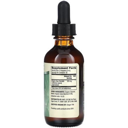 Со пальметто Dr. Mercola Saw Palmetto, органик, жидкие капли, 60 мл: цены и характеристики