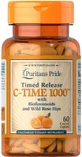 Витамин С с шиповником Puritan's Pride Vitamin C 1000 мг, 60 каплет