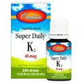 Вітамін К-2 (менахінон) Carlson Super Daily K-2 45 мкг, рідина, 10,16 мл