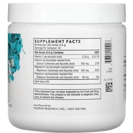 Вітамін С Thorne Buffered C Powder, буферизований, порошок, 236 г: ціни та характеристики