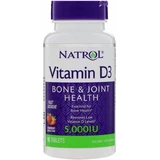 Витамин Д3 Natrol Vitamin D3 5000 МЕ, вкус клубники, 90 таблеток