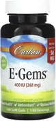 Вітамін Е Carlson E-Gems 268 мг (400 МО), 140 гелевих капсул
