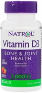 Вітамін Д3 Natrol Vitamin D3 2000 МО, полуниця, 90 таблеток