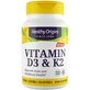 Вітамін Д3 та К2 Healthy Origins Vitamin D3 + K2, 60 гелевих капсул
