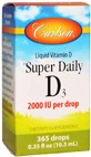 Вітамін Д3 Carlson Vitamin D3 2000 МО, 10.3 мл