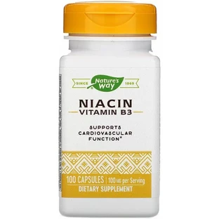 Витамин В3 Nature's Way Niacin 100 мг, 100 капсул