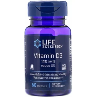 Вітамін Д-3 Life Extension Vitamin D3 5000 МО, 60 капсул