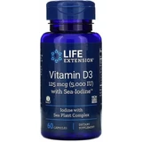 Вітамін Д3 Life Extension Vitamin D3 5000 МО (125 мкг), з йодом, 60 капсул