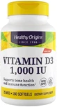 Витамин Д3 Healthy Origins Vitamin D3 1000 МЕ, 180 капсул
