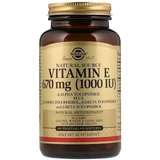 Витамин Е Solgar Vitamin E 670 мг (1000 МЕ),  натуральный, 100 вегетарианских гелевых капсул
