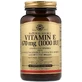 Вітамін Е Solgar Vitamin E 670 мг (1000 МО), натуральний, 100 вегетаріанських гелевих капсул