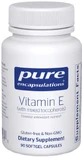 Витамин Е Pure Encapsulations Vitamin E со смешанными токоферолами, поддержка клеточного дыхания и здоровья сердечно-сосудистой системы, 90 капсул