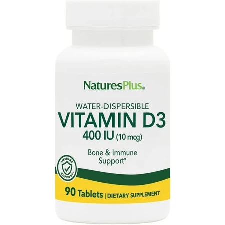 Вітамін Д Natures Plus Vitamin D 400 МО, 90 таблеток: ціни та характеристики