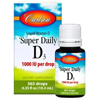 Витамин Д3 Carlson Vitamin D3 1000 МЕ, 10.3 мл