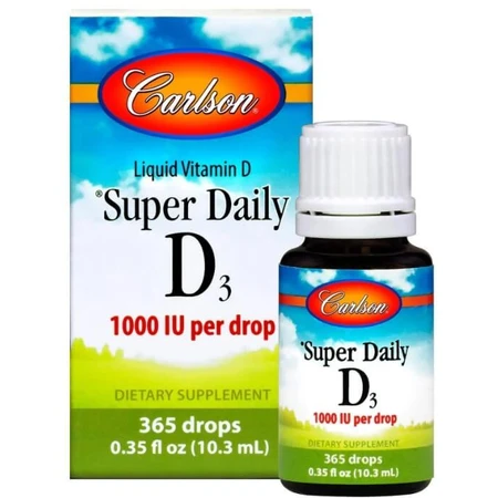 Витамин Д3 Carlson Vitamin D3 1000 МЕ, 10.3 мл: цены и характеристики