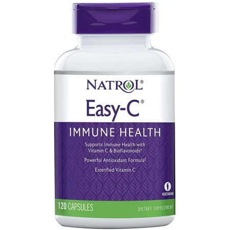 Витамин C Natrol Easy-C 500 мг для иммунитета, 120 капсул: цены и характеристики